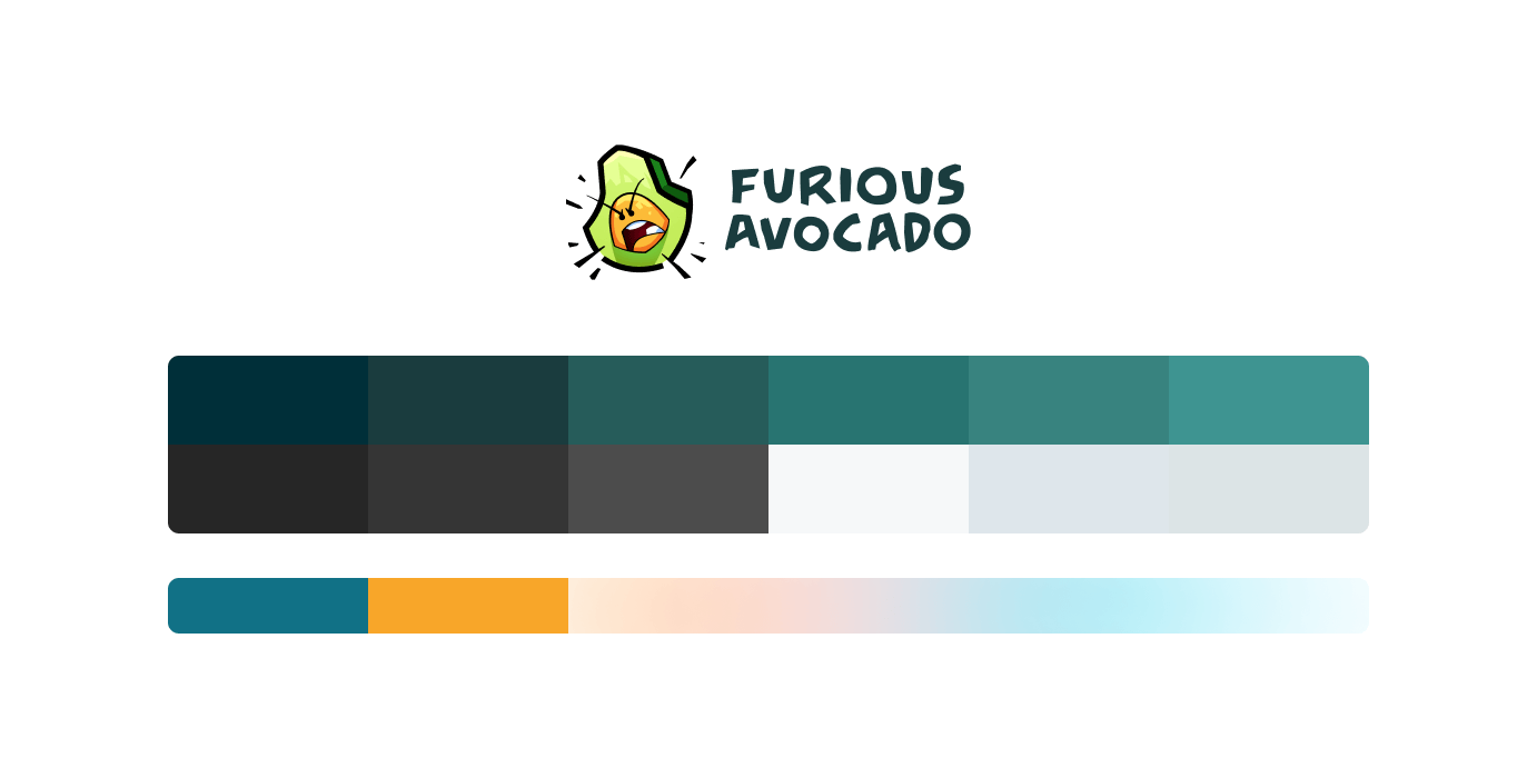 The color palette for Furious Avocado.
