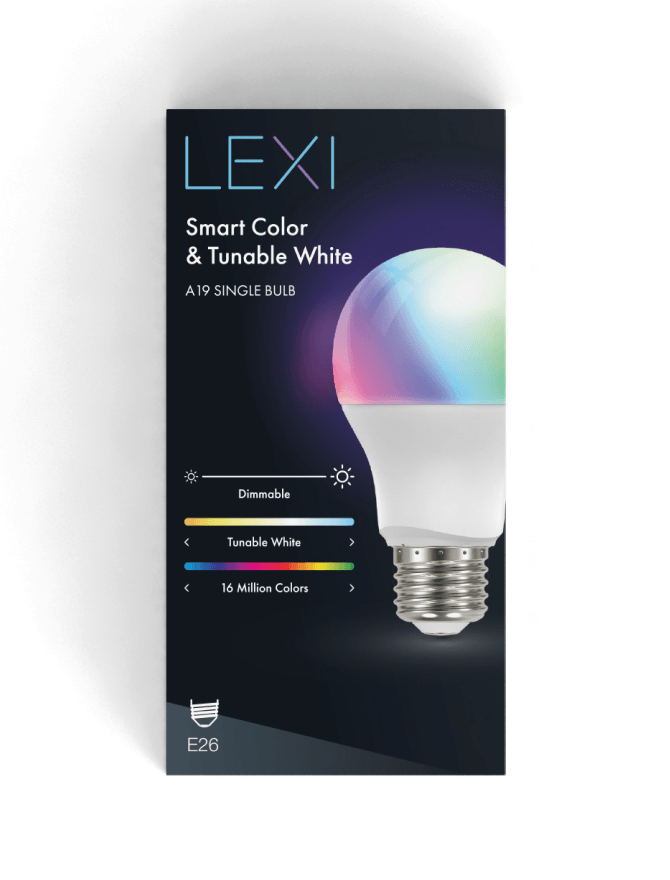 Packaging box of Lexi smart single bulb.
