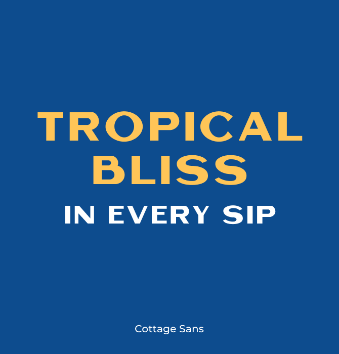 Visual representation of the Cottage Sans font.
