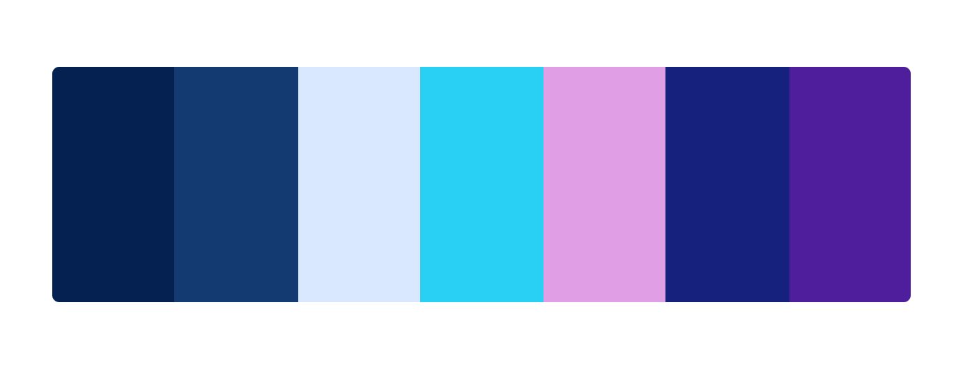 A color palette of the brand Manifestival.