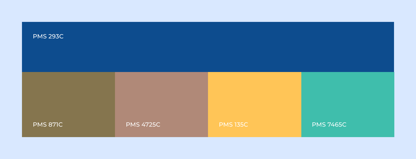 A color palette of the brand Earth Eco.