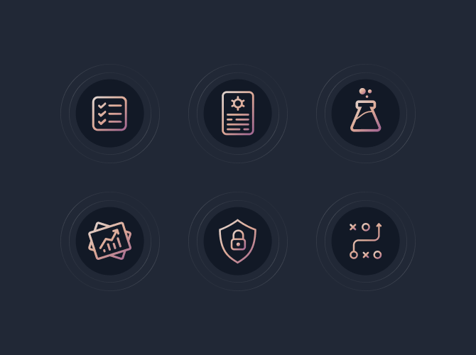 Website icons for easy navigation.