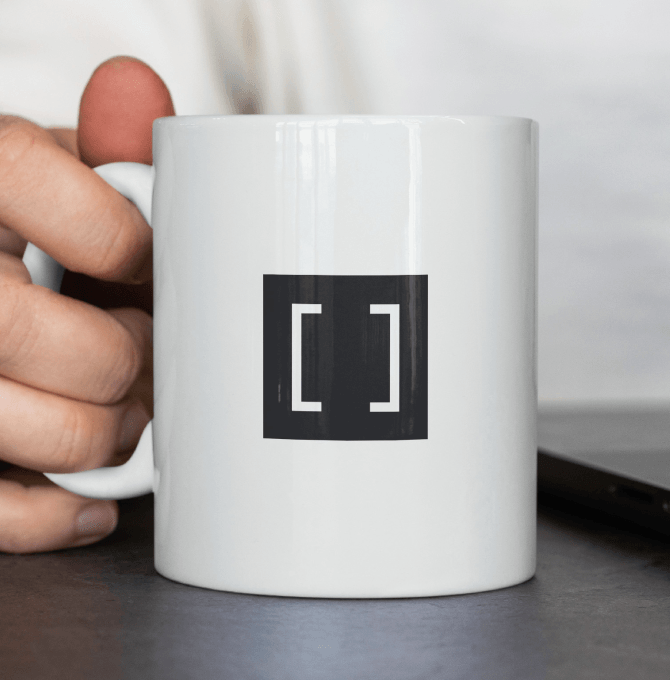 A white mug with the logo Entitled to Nothing.