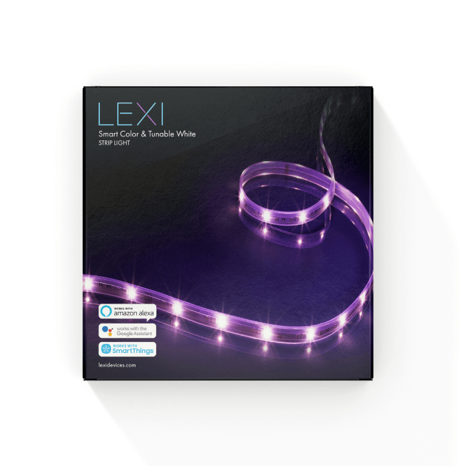 Packaging box of Lexi LED strips.